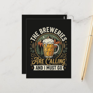Postal Las cervecerías están llamando y debo ir