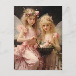 Postal Las Chicas dulces y rosadas
