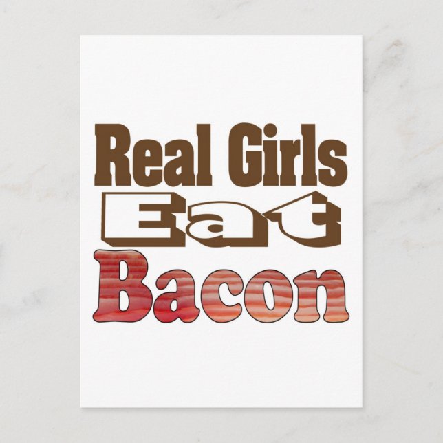 Postal Las Chicas Reales Comen Tocino (Anverso)