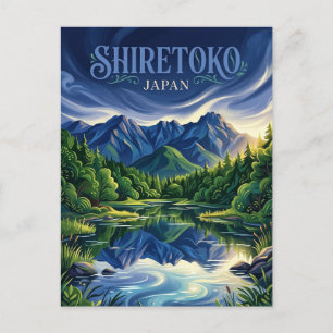 Postal Las Cinco Lagunas de Shiretoko Japón