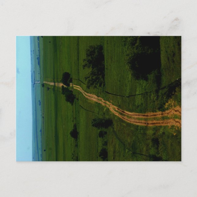 Postal las colinas de Flint en Kansas (Anverso)