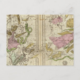 Postal Las constelaciones de abril a septiembre