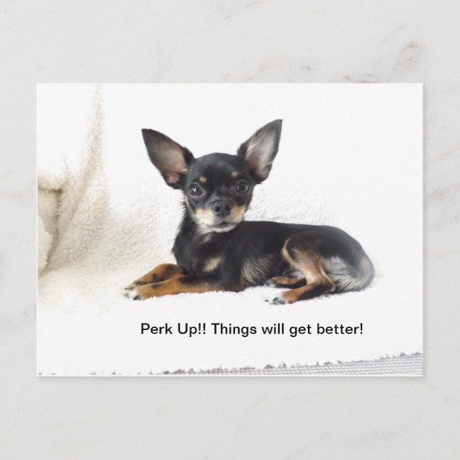 Postal Las cosas mejorarán la carta (Anverso)