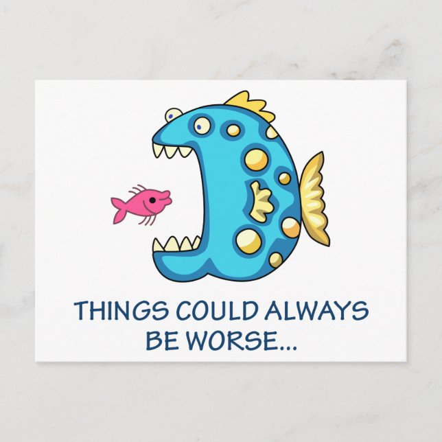 Postal Las cosas podrían ser peores (Anverso)