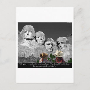 Postal "Las cualidades presidenciales de Donald's"