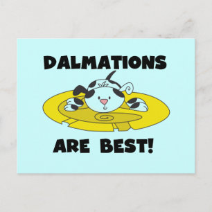 Postal Las dalmaciones son las mejores camisetas y regalo
