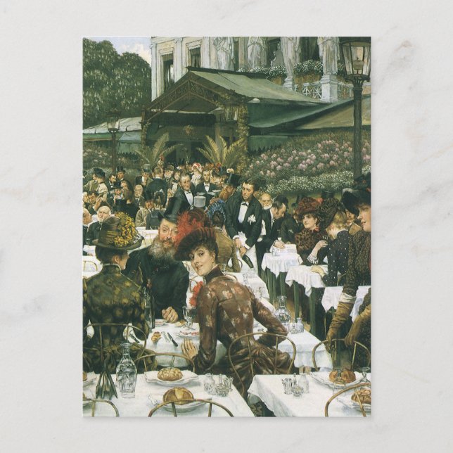 Postal Las damas de artista de James Tissot, arte de moda (Anverso)