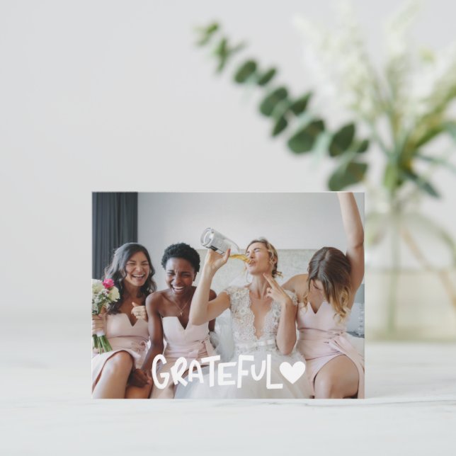 Postal Las damas de honor agradecieron la foto (Anverso de pie)