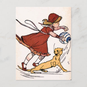 Postal "Las desgracias nunca llegan por sí solas" Vintage