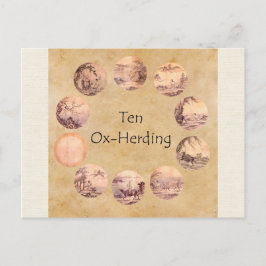Postal Las diez imágenes de Oxherding