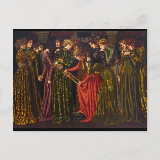 Postal Las doce princesas bailarinas de Gustave Stevens (Anverso)
