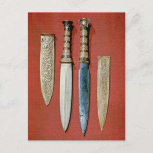 Postal Las dos dagas del rey, de la tumba de
