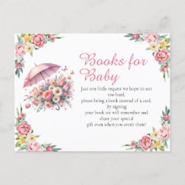 Postal Las duchas de abril traen libros de flores de mayo