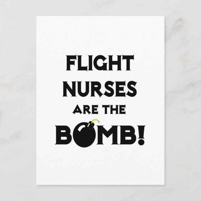 Postal ¡Las Enfermeras Son La Bomba! (Anverso)