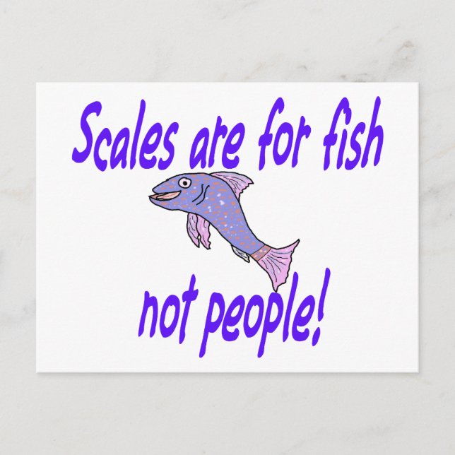 Postal Las escalas son para peces (Anverso)