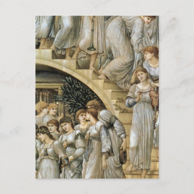 Postal Las escaleras doradas (Anverso)