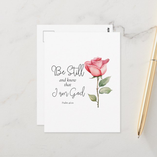 Postal Las escrituras permanezcan y sepan que soy Dios fl (Anverso/Reverso In Situ)