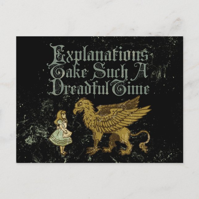 Postal Las Explicaciones De Alice Griffin Toman Un Ti Tan (Anverso)