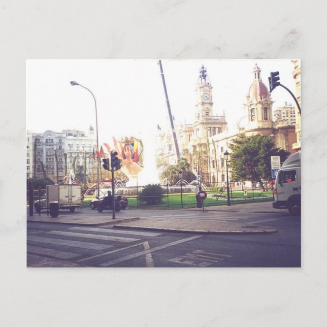 Postal Las Fallas De Valencia España (Anverso)
