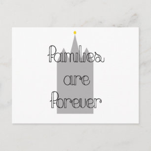 Postal las familias son para siempre mormon lds templo