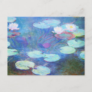 Postal Las famosas Nenúfares, Rosa, de Monet, 1899,