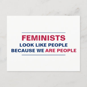 Postal Las Feministas Parecen Personas Porque Somos Perso