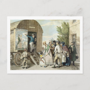 Postal Las ferias: El show, c.1821 (color litho)