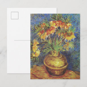 Postal Las Fritillarias Imperiales de van Gogh en un jarr