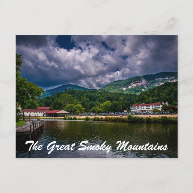 Postal Las grandes montañas humeantes (Anverso)