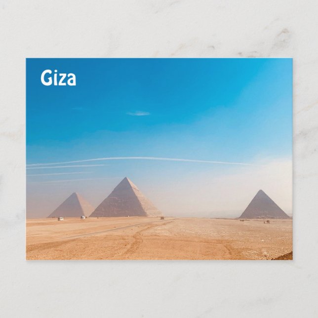 Postal Las grandes pirámides de Giza - Egipto (Anverso)