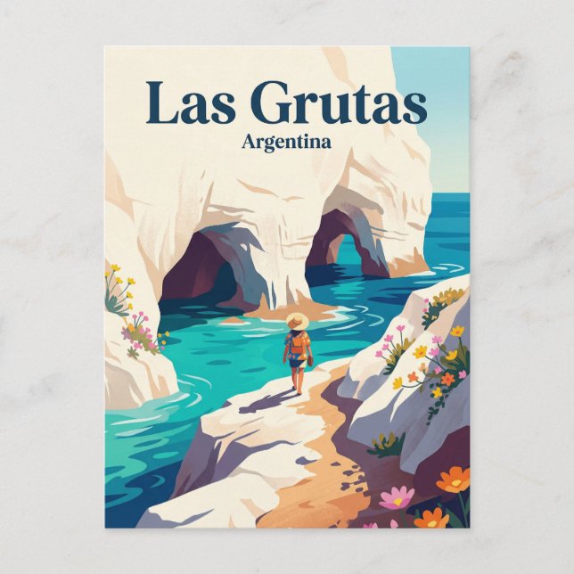 Postal Las Grutas Argentina (Anverso)