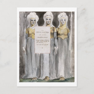 Postal Las hermanas fatales, diseño 67 de 'Los poemas de
