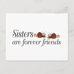 Postal Las hermanas son siempre amigos