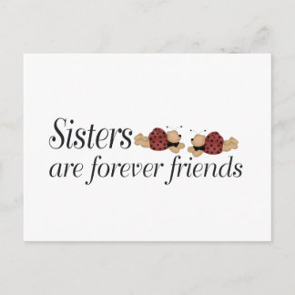 Postal Las hermanas son siempre amigos