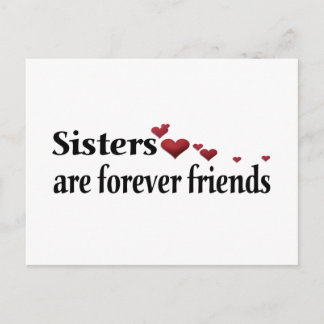 Postal Las hermanas son siempre amigos