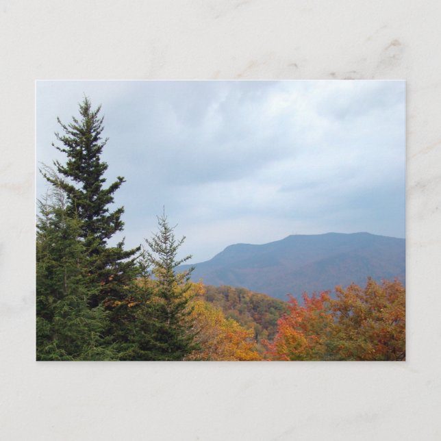 Postal Las hermosas montañas Blue Ridge (Anverso)