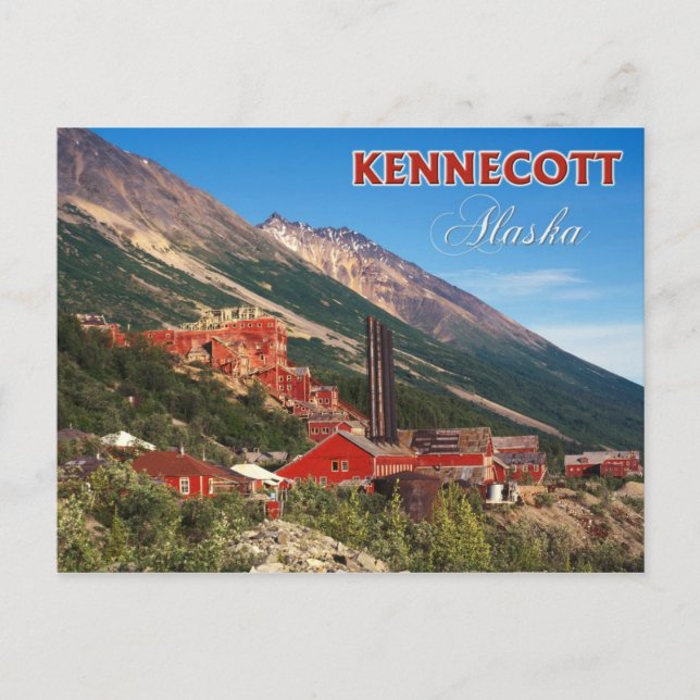 Postal Las históricas minas de cobre Kennecott, AK (Anverso)