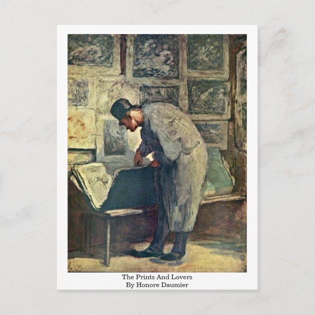 Postal Las Impresiones Y Amantes De Honore Daumier (Anverso)