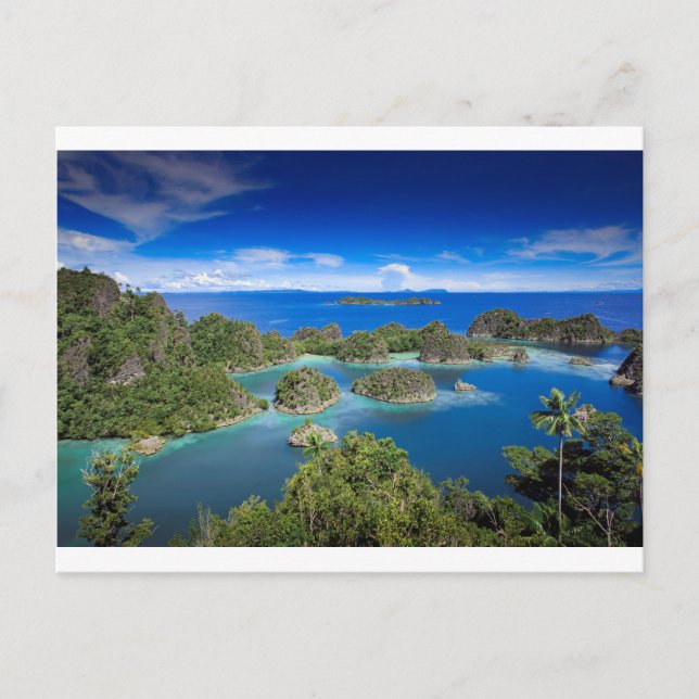 Postal Las islas del paraíso de la playa (Anverso)