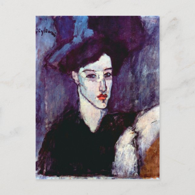 Postal Las joyas de Amedeo Modigliani (Anverso)
