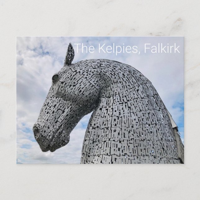 Postal Las Kelpies, Falkirk (Anverso)