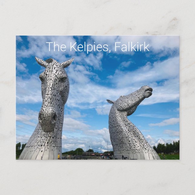 Postal Las Kelpies, Falkirk (Anverso)