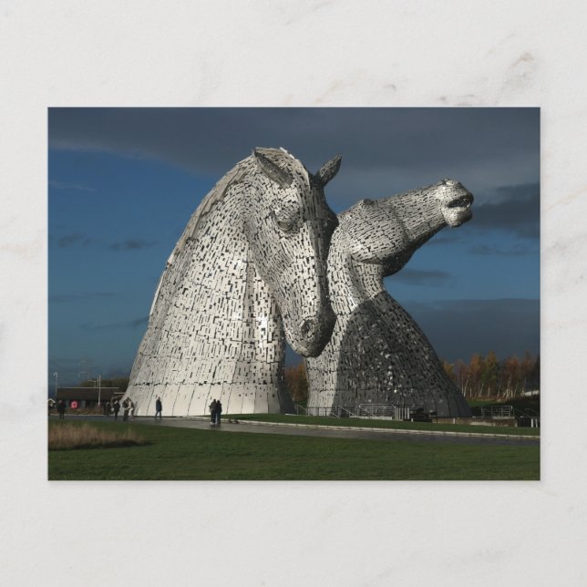 Postal 'Las Kelpies' fotografiadas por Mike Paget (Anverso)