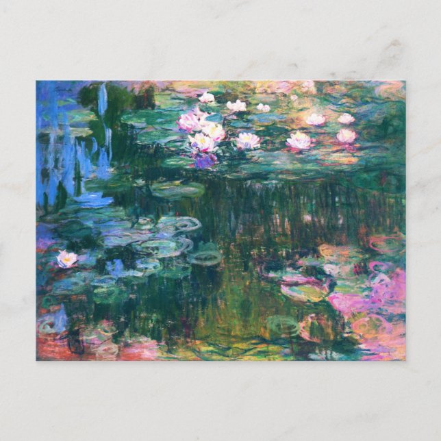 Postal Las lacrimógenas de agua de Monet (Anverso)