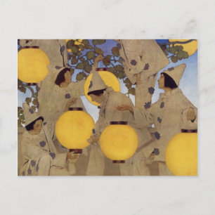 Postal Las Lantern Bearers - Maxfield Parrish