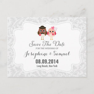 Postal Las Lechuzas Cutas Guardan El Anuncio De Fecha