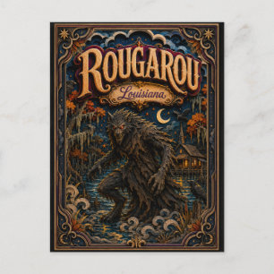 Postal Las Leyendas de Rougarou Louisiana Popcut