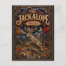 Postal Las Leyendas de Wyoming Popcut de The Jackalope