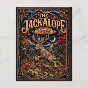 Postal Las Leyendas de Wyoming Popcut de The Jackalope