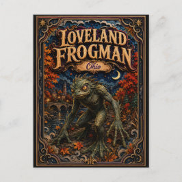 Postal Las Leyendas del Hombre Rana de Loveland Ohio Popc